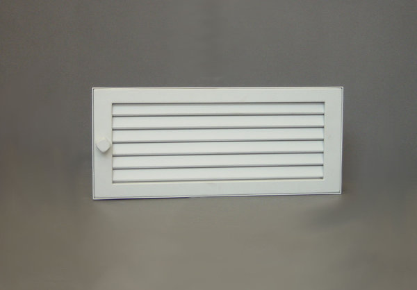 Ventilationsgitter 35x16 weiß lackiert putzbündig
